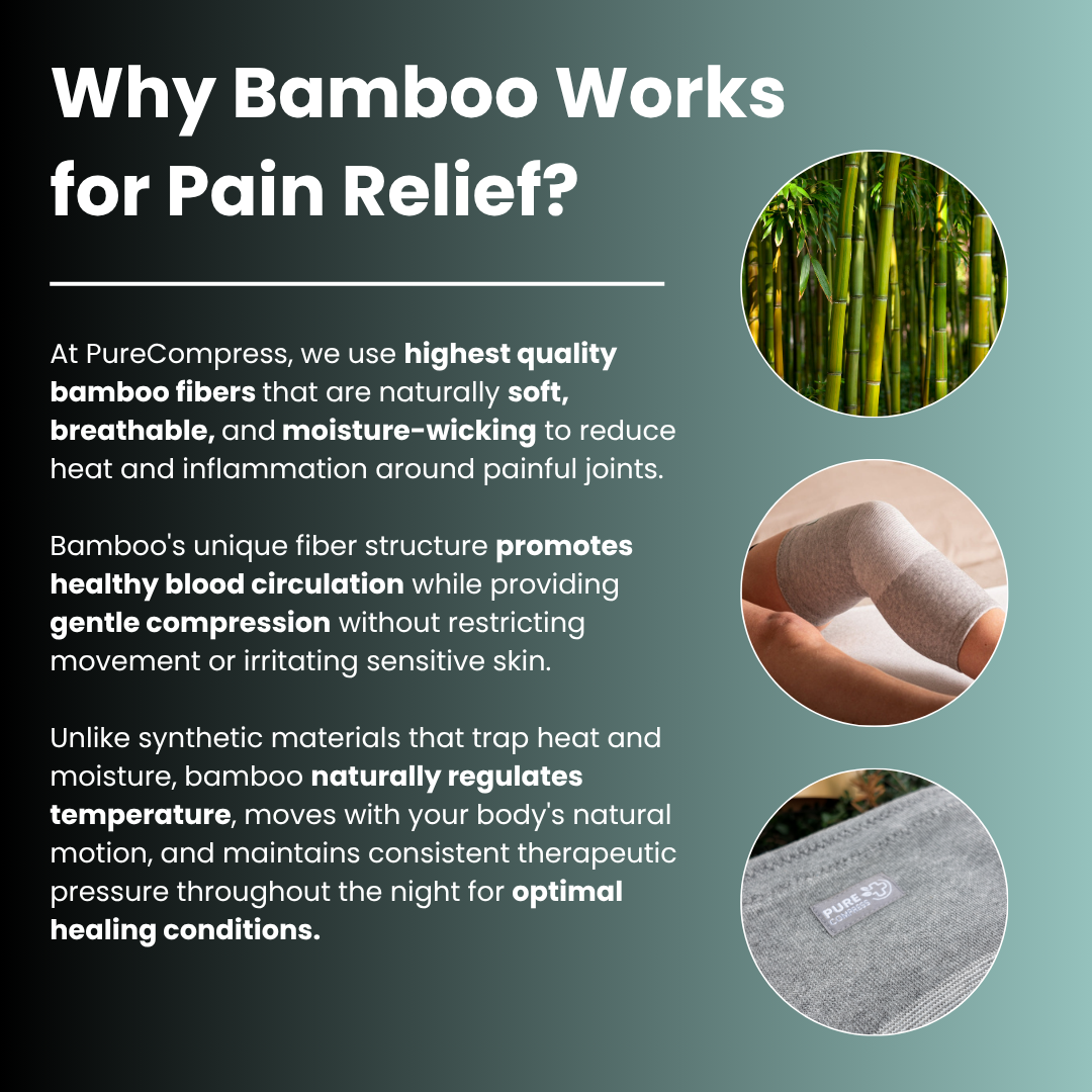 Bamboo Compression Knee Sleeve for Pain-Free Walking