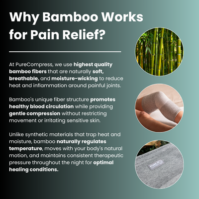 Bamboo Compression Knee Sleeve for Pain-Free Walking