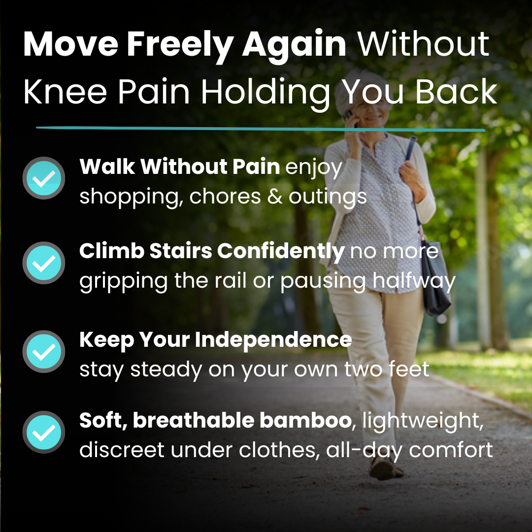 Bamboo Compression Knee Sleeve for Pain-Free Walking