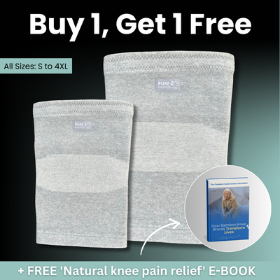 Bamboo Compression Knee Sleeve for Night Pain