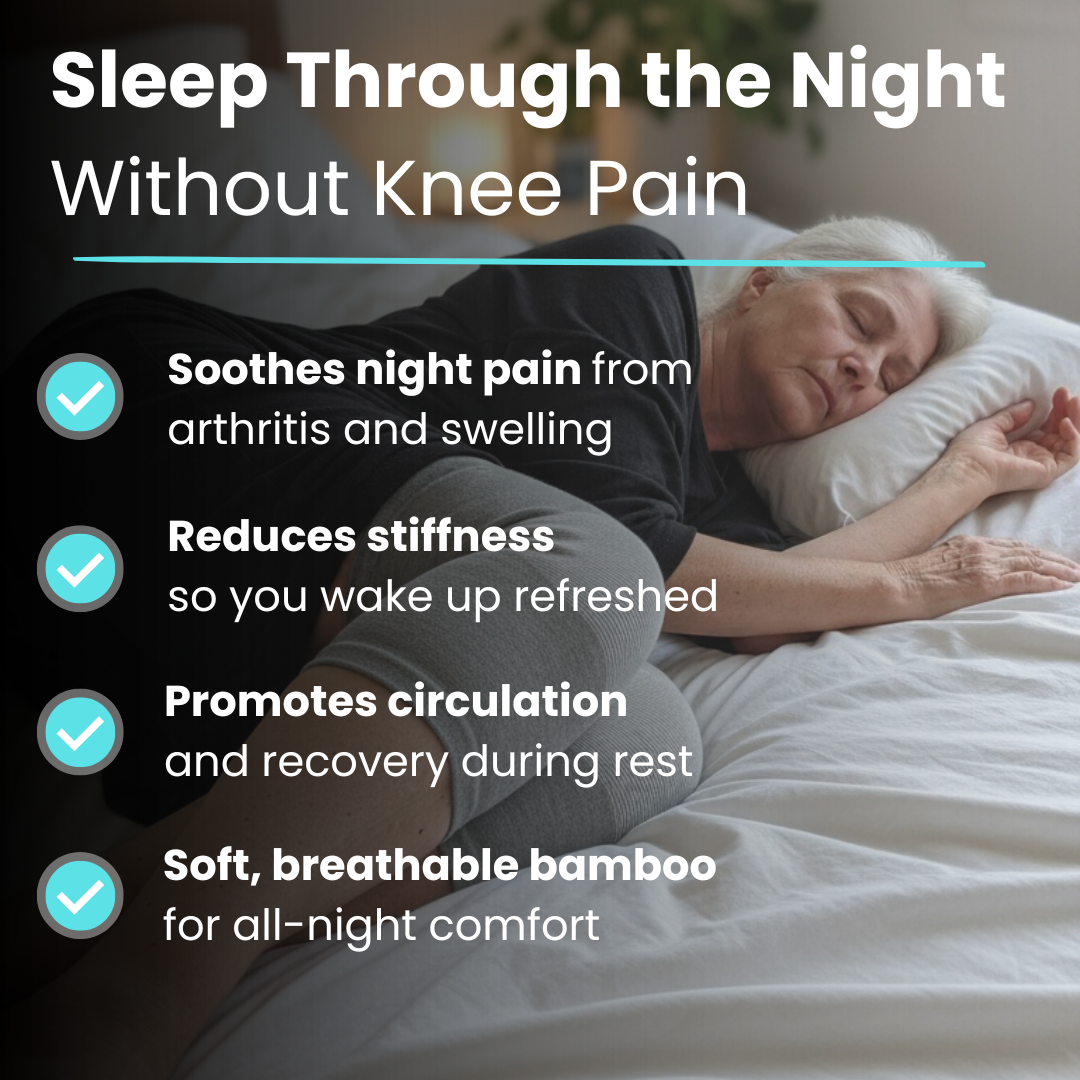 Bamboo Compression Knee Sleeve for Night Pain