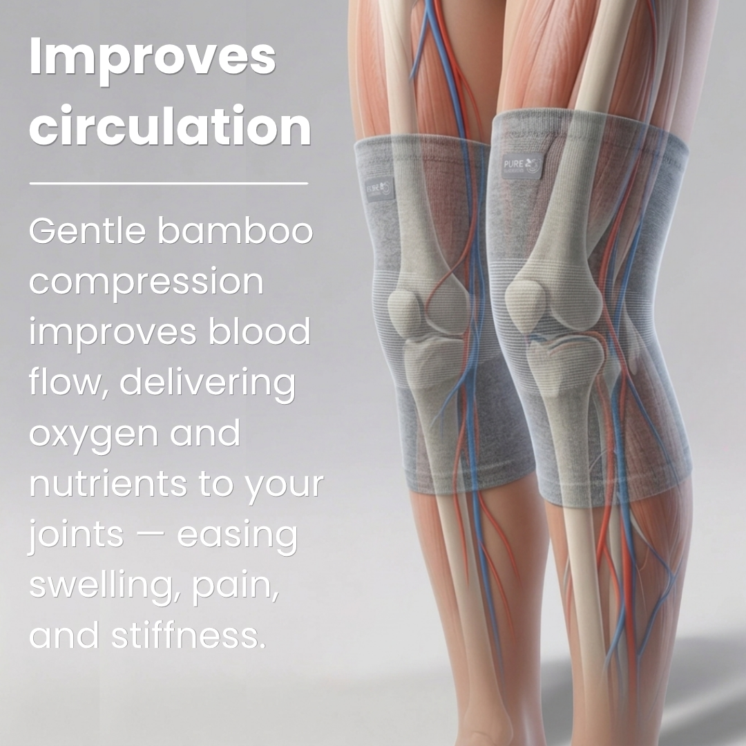 PureCompress™ Extra-Wide Bamboo Knee Sleeve