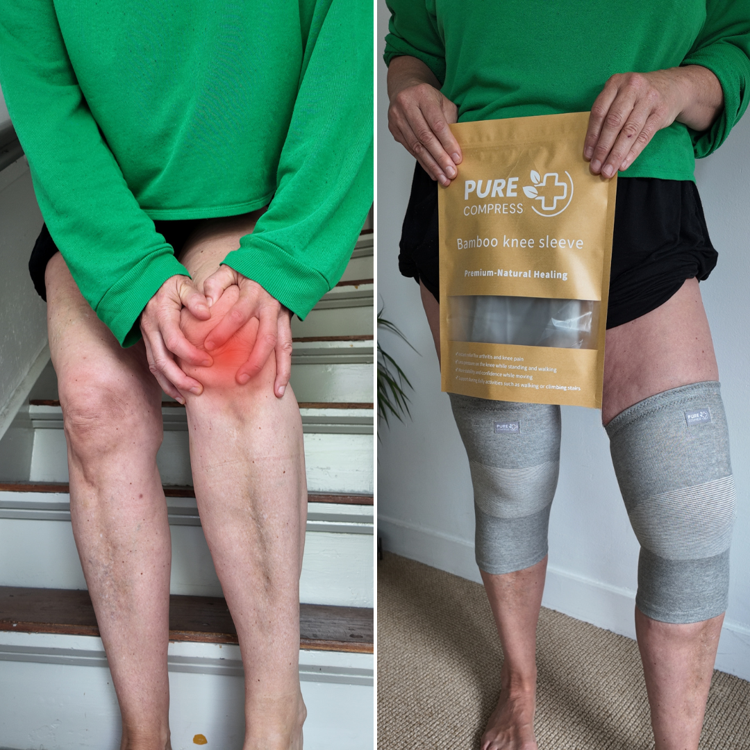 Bamboo Compression Knee Sleeve for Pain-Free Walking