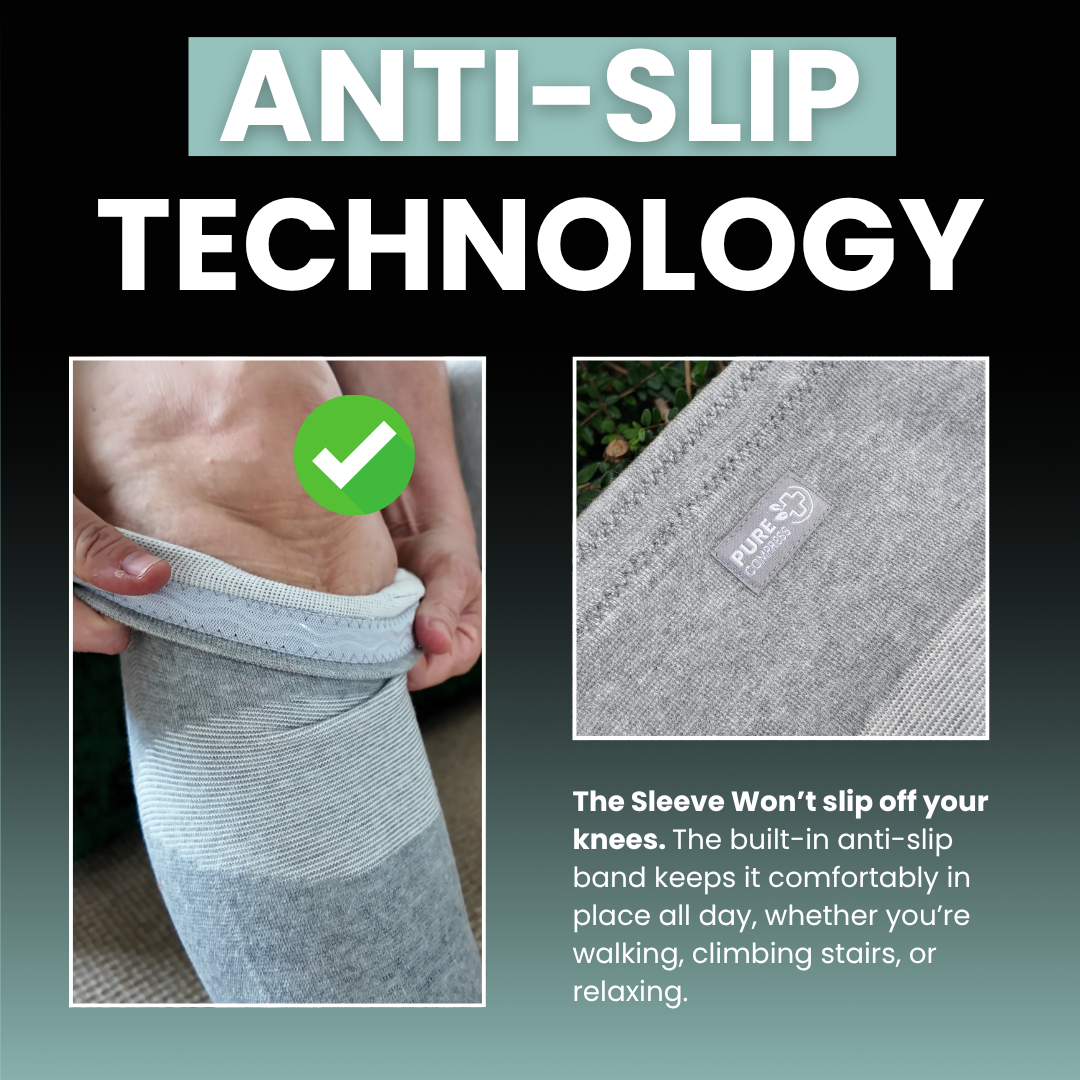 Bamboo Compression Knee Sleeve for Pain-Free Walking